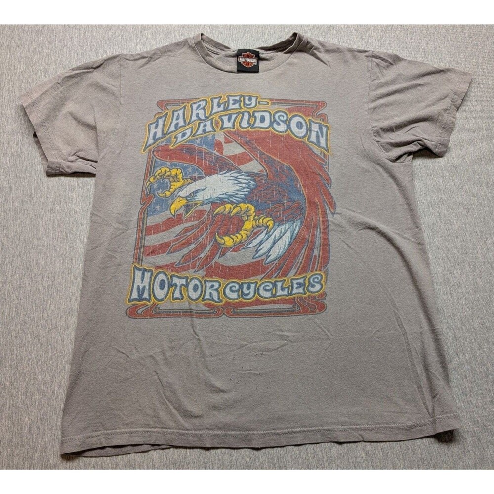 Harley Davidson Eagle Graphic shirt North Texas size Large